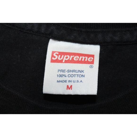 SUPREME Spinach Can Skate Shirt Black Tee Grow a Pair OG Cotton USA Size Medium - Picture 2 of 9